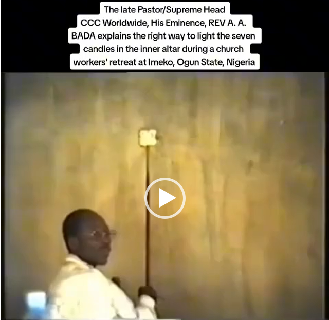 Video; How candle Is Being Lighted In The Altar