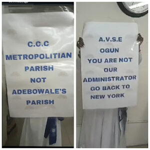 CCC Metropolitan Parish; A.V.S.E Ogun We Don't Want You