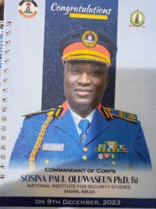 Former CCC Abuja Central Parochial Chairman; Now The New Commandant Of NSCDS
