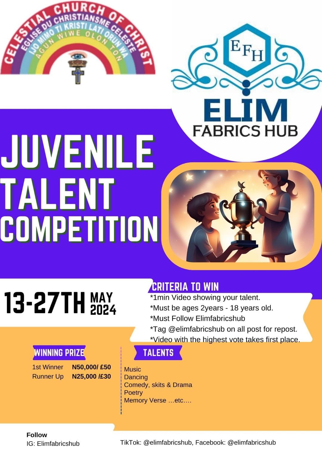 JUVENILE TALENT COMPETITION