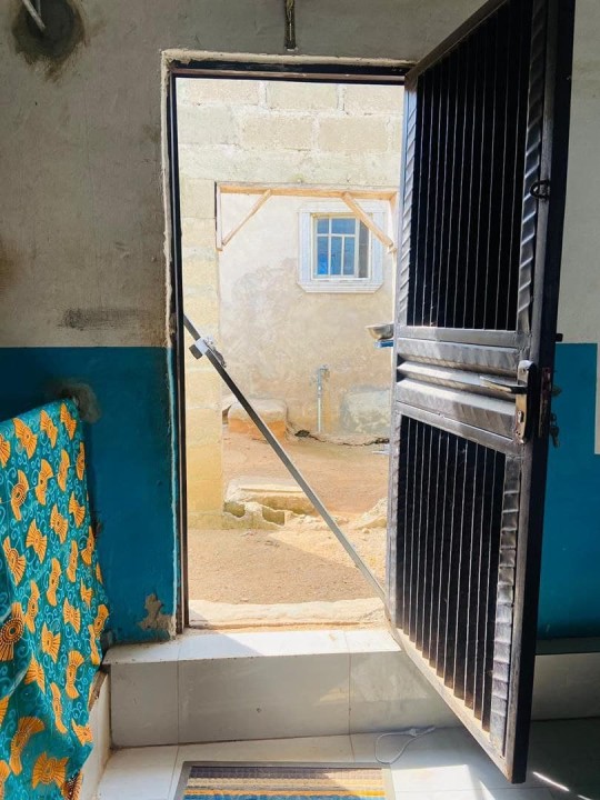 cross at the entrance