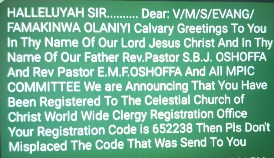 Fake C.C.C. worker registration